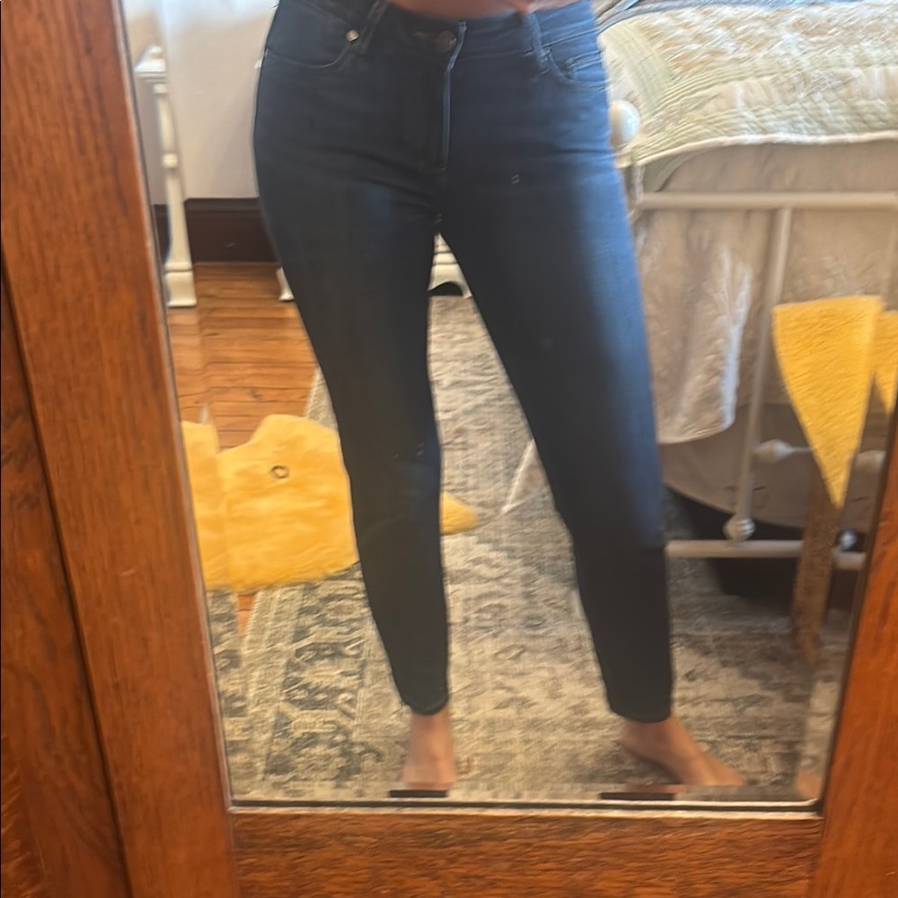 PAIGE Dark Blue Women's Skinny Jeans
